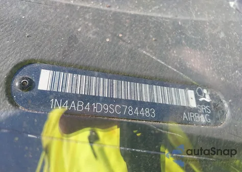 1995 Nissan Sentra Xe/Gxe/Gle из США, поврежденный, VIN 1N4AB41D9SC784483